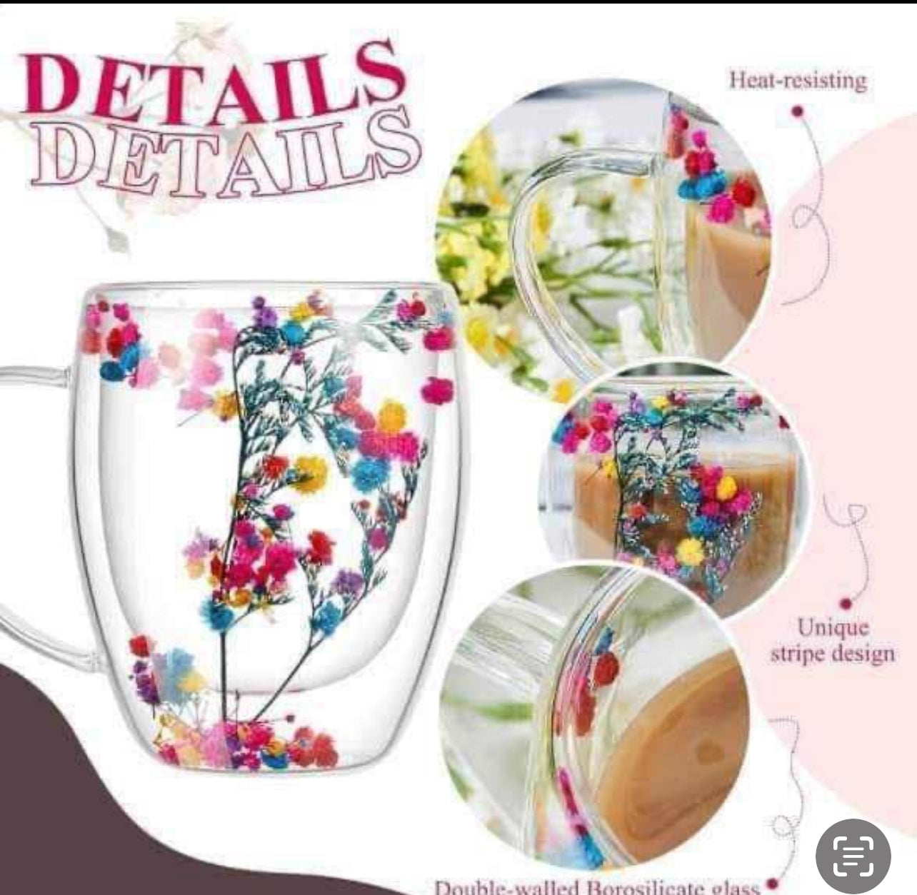 Oh my FLOWER glass Mug