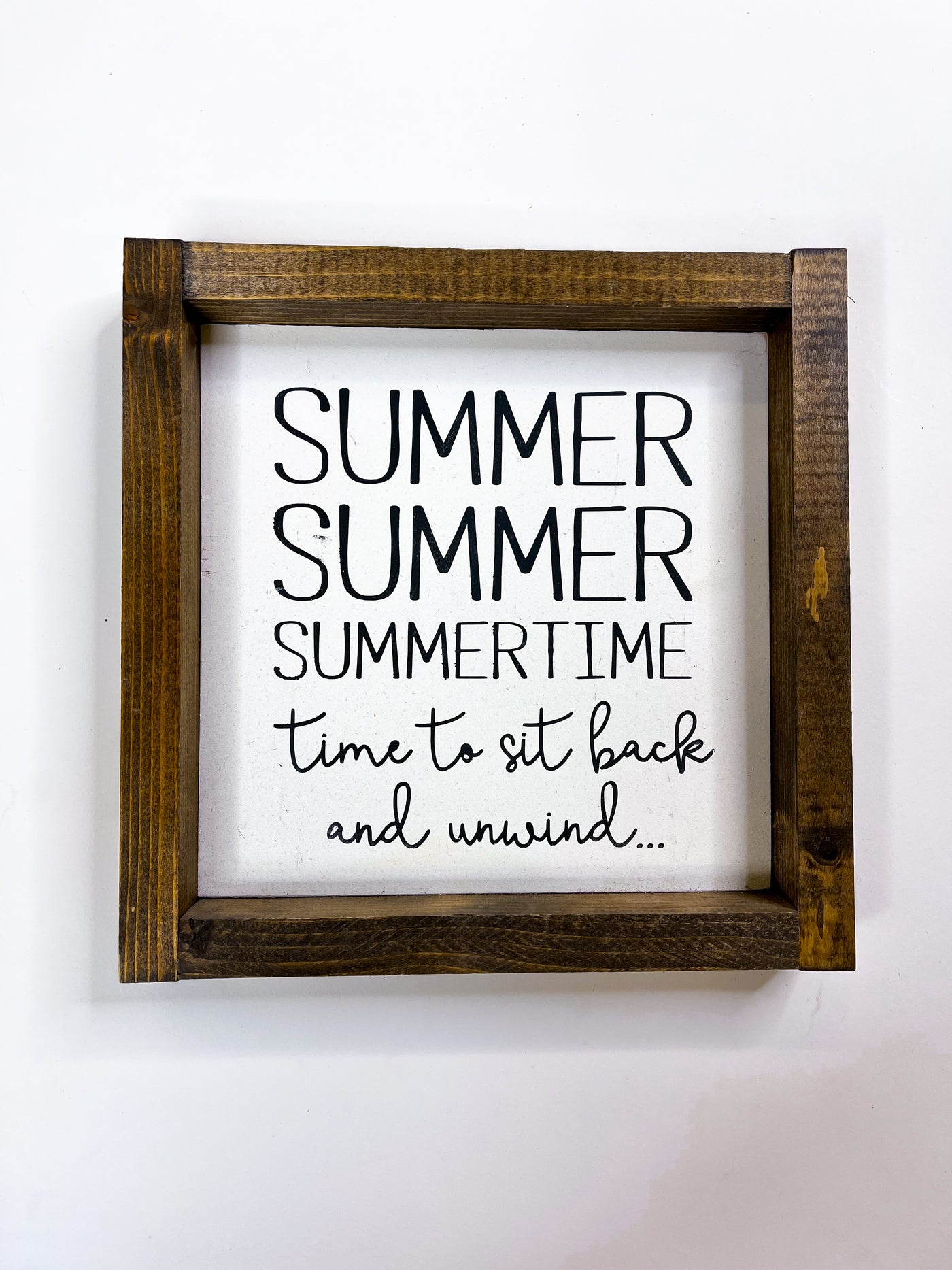 Summer Summer Wood Sign