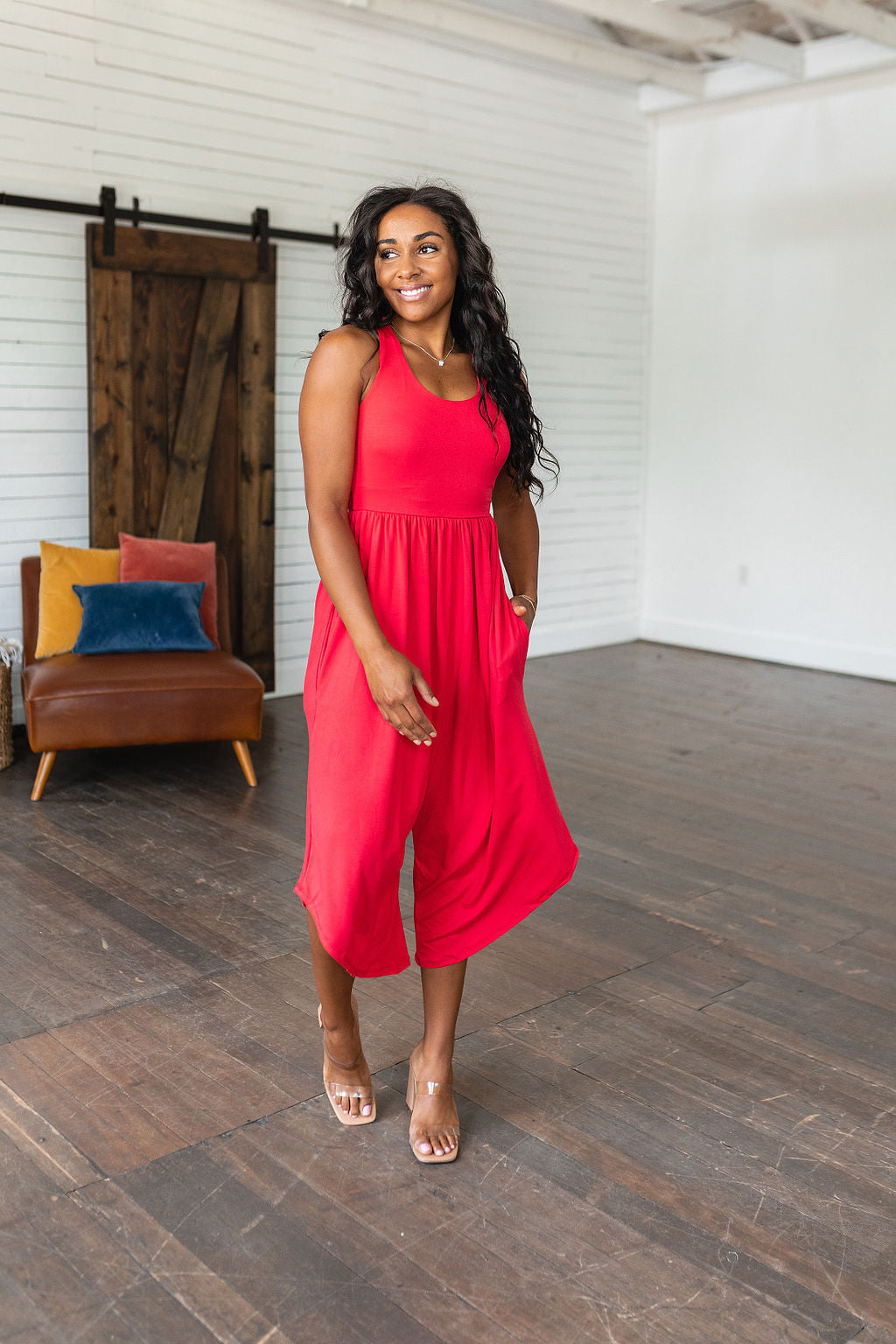 Good Idea Jumpsuit in Red